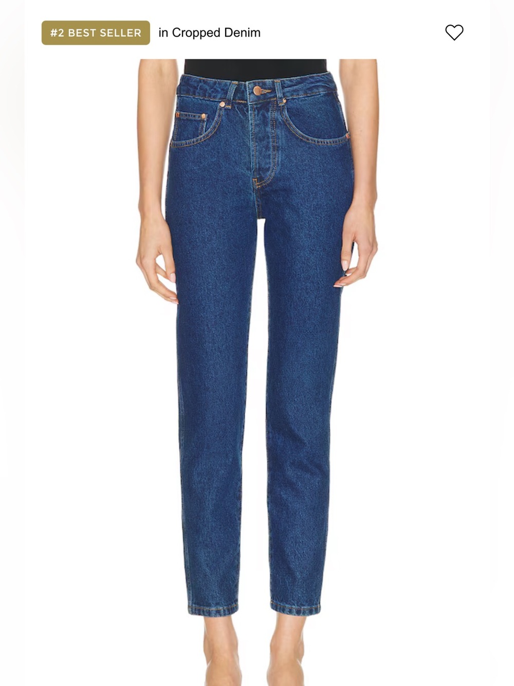 Renggli slim leg denim jeans in dark wash